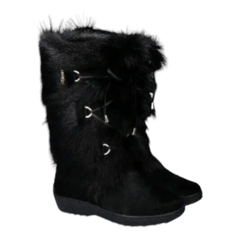 Oscar Sport‎ Faux Fur Boots Julia Apres Ski 37 Black